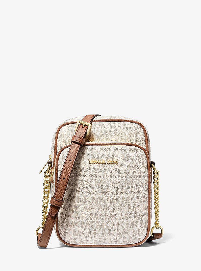 Сумка Jet Set Travel Medium Logo Crossbody середнього розміру з логотипом від Michael Kors