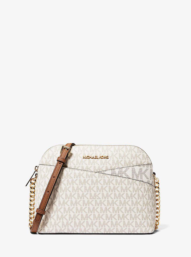 Сумка Jet Set Travel Medium Logo Dome Crossbody середнього розміру з логотипом від Michael Kors